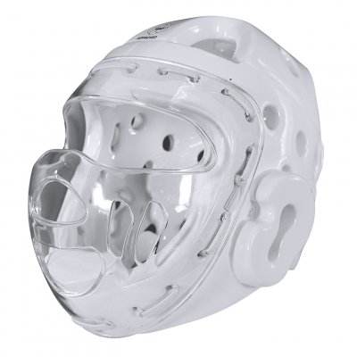 CASCO ADIDAS CON MASCHERA IN PLEXIGLASS WKF