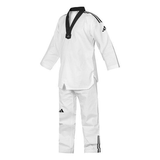 DOBOK TAEKWONDO ADIDAS ADI-CLUB COLLO NERO